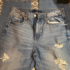 Aeropostale Relaxed Fit Distressed Denim Jeans